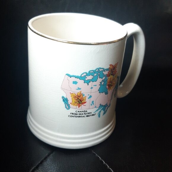 Lord Nelson Pottery England Coffee Mug Canada From Sea to Sea Centennial - Picture 2 of 7
